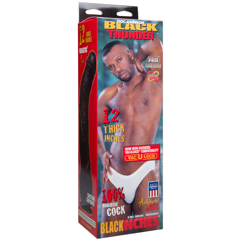 Black Thunder - Realistic Dildo - 12 / 30 cm