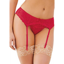 Ceinture porte-jarretelles en dentelle Diamond - Noir