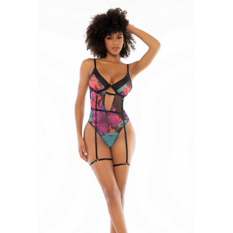 Teddy - L/XL - Imprimé Fleurs Rêves Noires