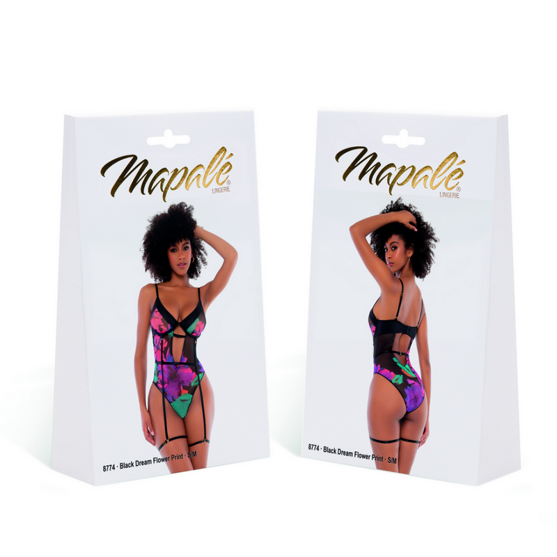 Teddy - L/XL - Imprimé Fleurs Rêves Noires