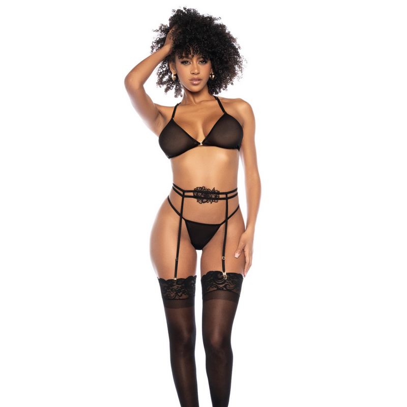Ensemble de trois pièces - S/M - Noir