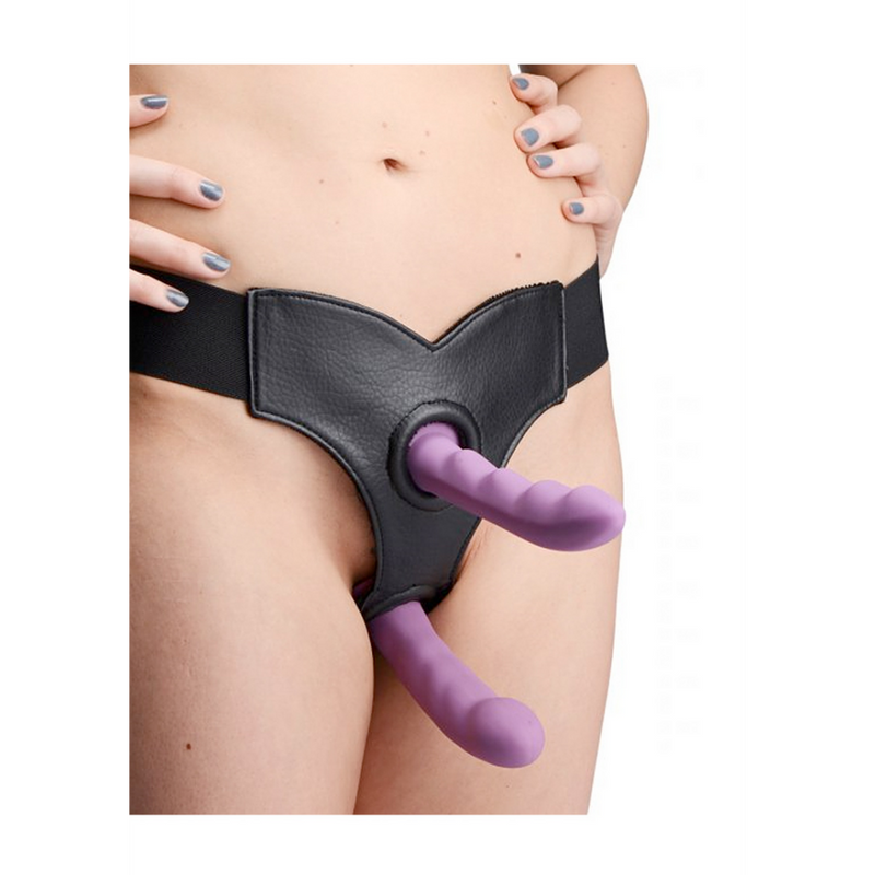 Crave - Double Penetration Imitation Cuir Strap-On
