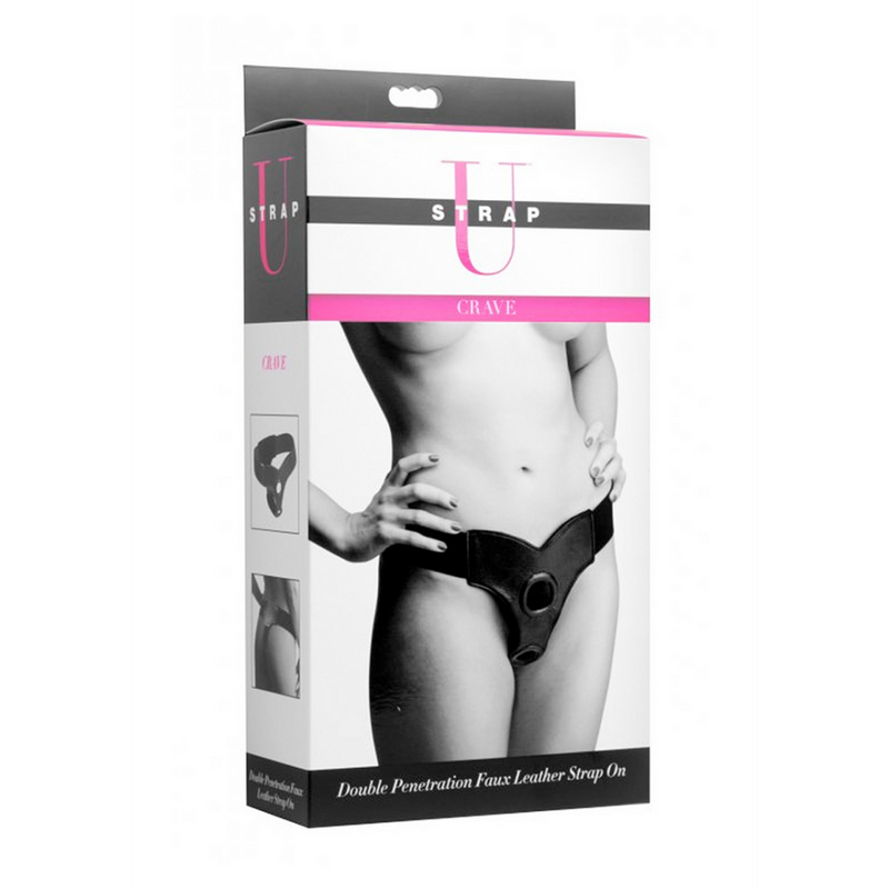 Crave - Double Penetration Imitation Cuir Strap-On