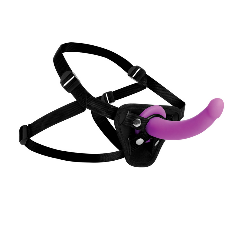 Navigator - Silicone G-Spot Dildo with Harness