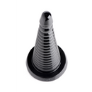 Giant Ribbed Anal Cone - Noir