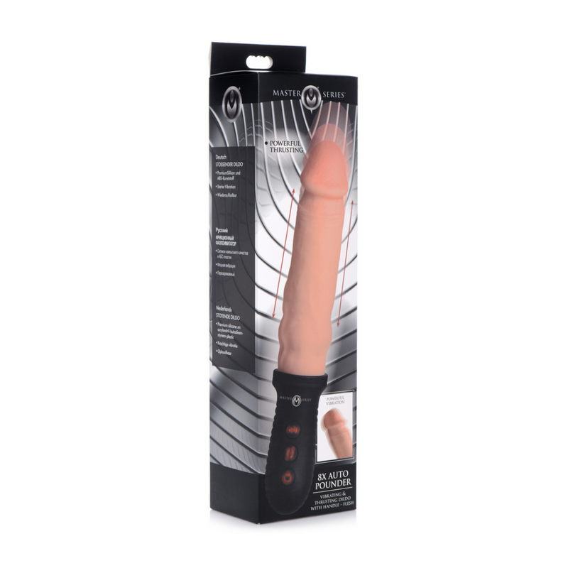 Auto Pounder - Dildo vibrant et thrusting avec poignée