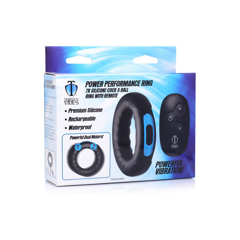 Cockring en silicone avec télécommande