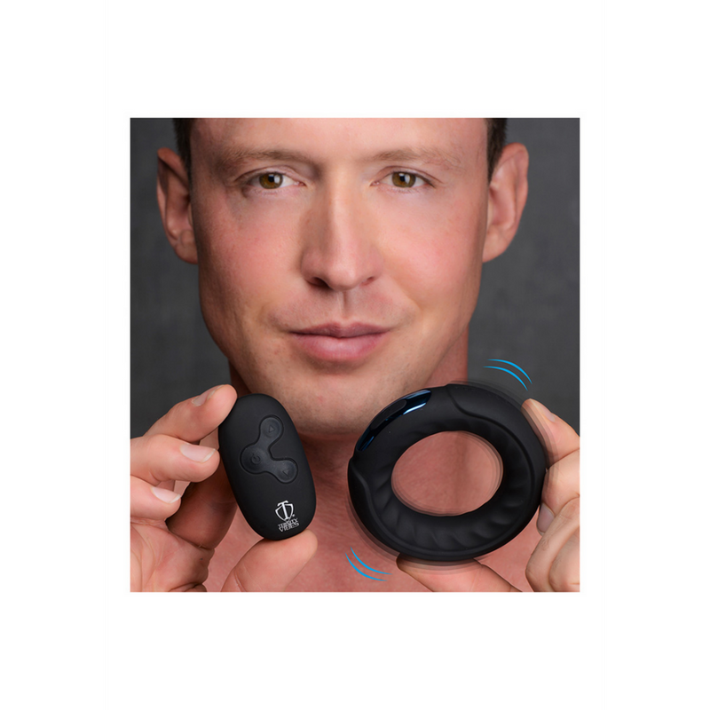 Cockring en silicone avec télécommande