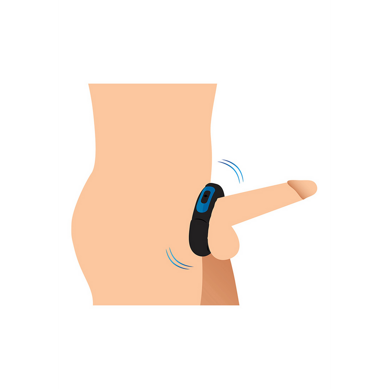 Cockring en silicone avec télécommande