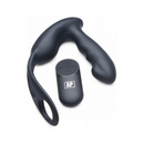 Massager prostatique de traite et vibrant + harnais avec 7 vitesses