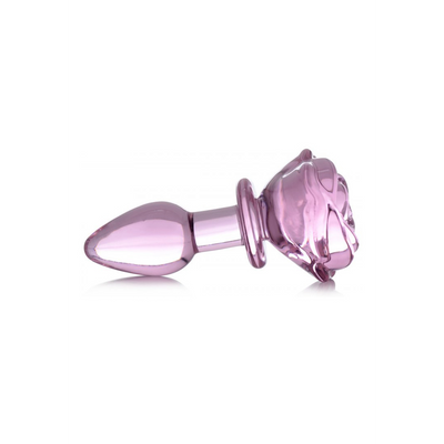 Rose PINK - Plug Anal en Verre - Petit