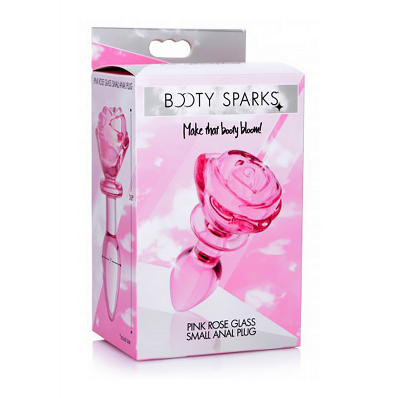 Rose PINK - Plug Anal en Verre - Petit