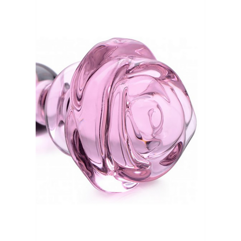 Rose PINK - Plug Anal en Verre - Petit