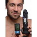 Dildo en silicone vibrant et E-Stim + Télécommande