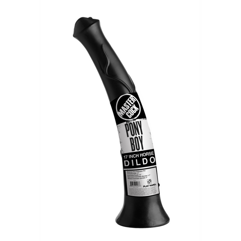 Pony Boy Horse Dildo - 17 inch - Black