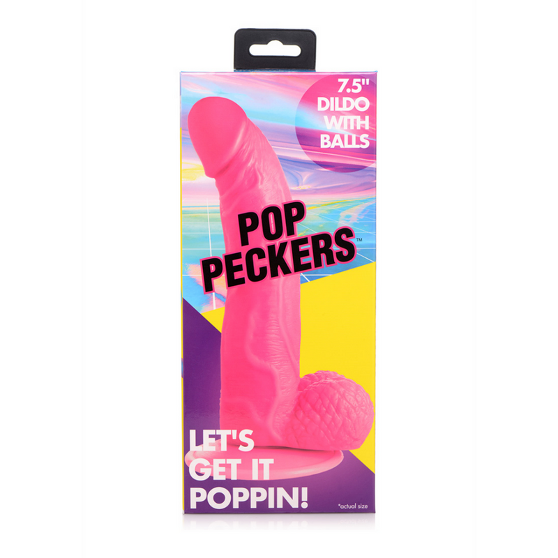 POP - Dildo avec Boules - 7.5 / 19 cm