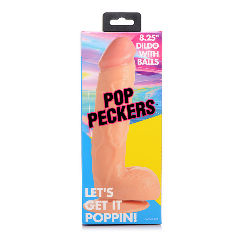 POP - Dildo with Balls - 8.25 / 21 cm