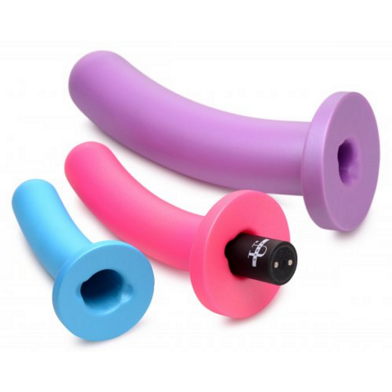 Trois Piques - Ensemble de Dildos en Silicone Vibrants avec Télécommande