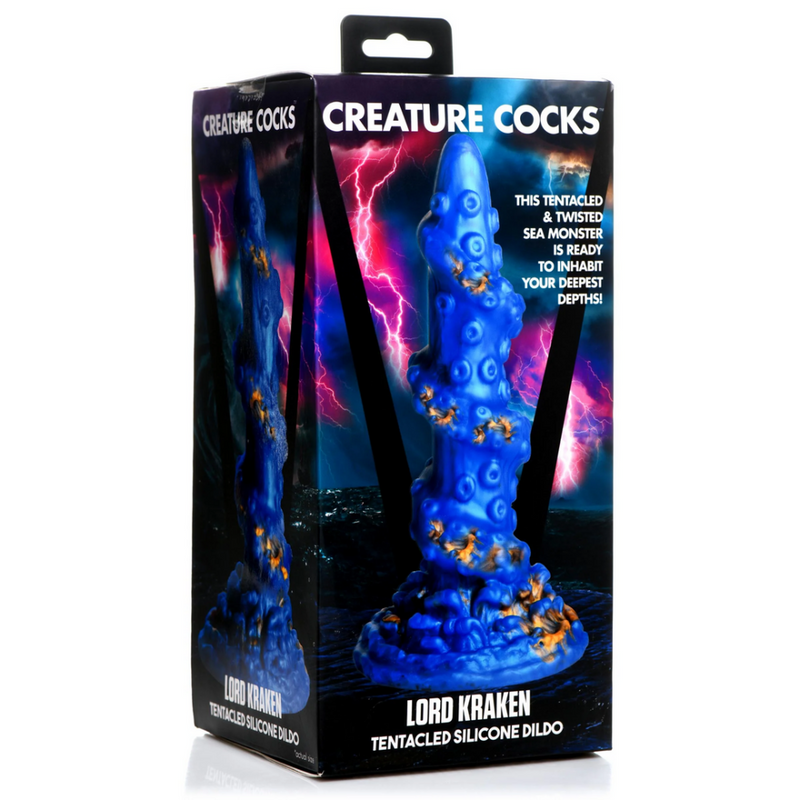 Kraken Silicone Dildo - Blue