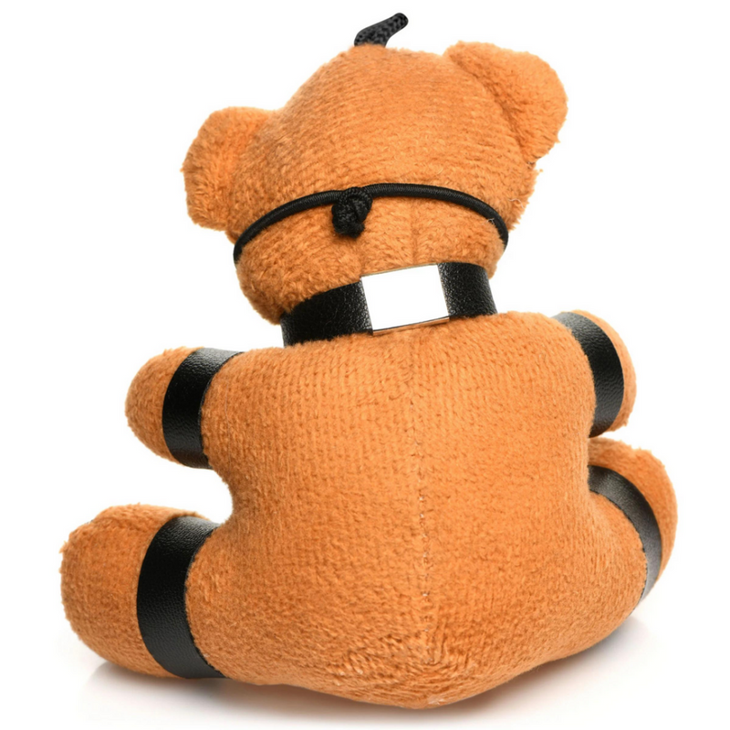 Porte-clés Ours en Peluche Bâillonné - Marron