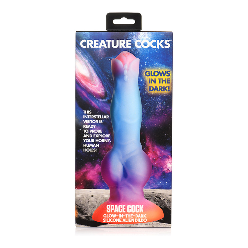 Space Cock - Glow in the Dark - Silicone Alien Dildo