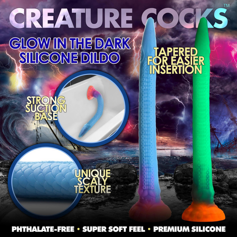 Makara - Glow in the Dark - Silicone Snake Dildo