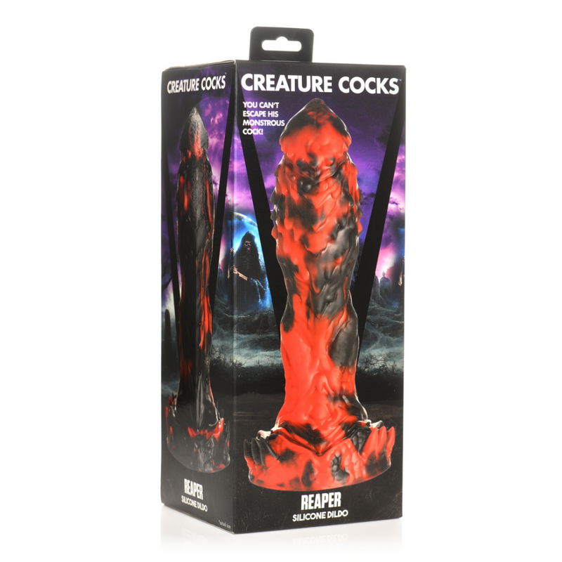 Grim Reaper - Dildo en silicone - Rouge/Noir