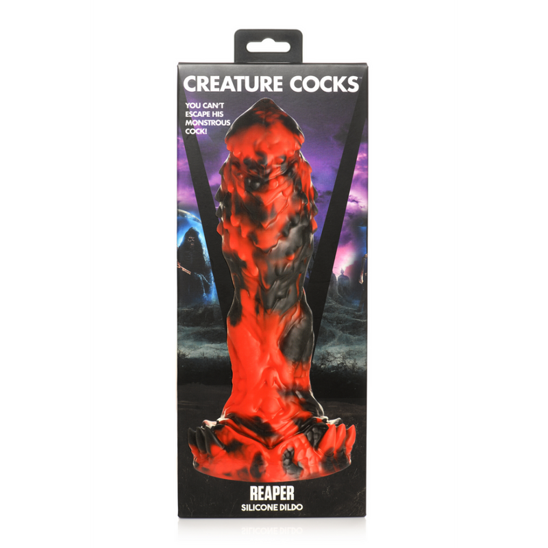 Grim Reaper - Dildo en silicone - Rouge/Noir