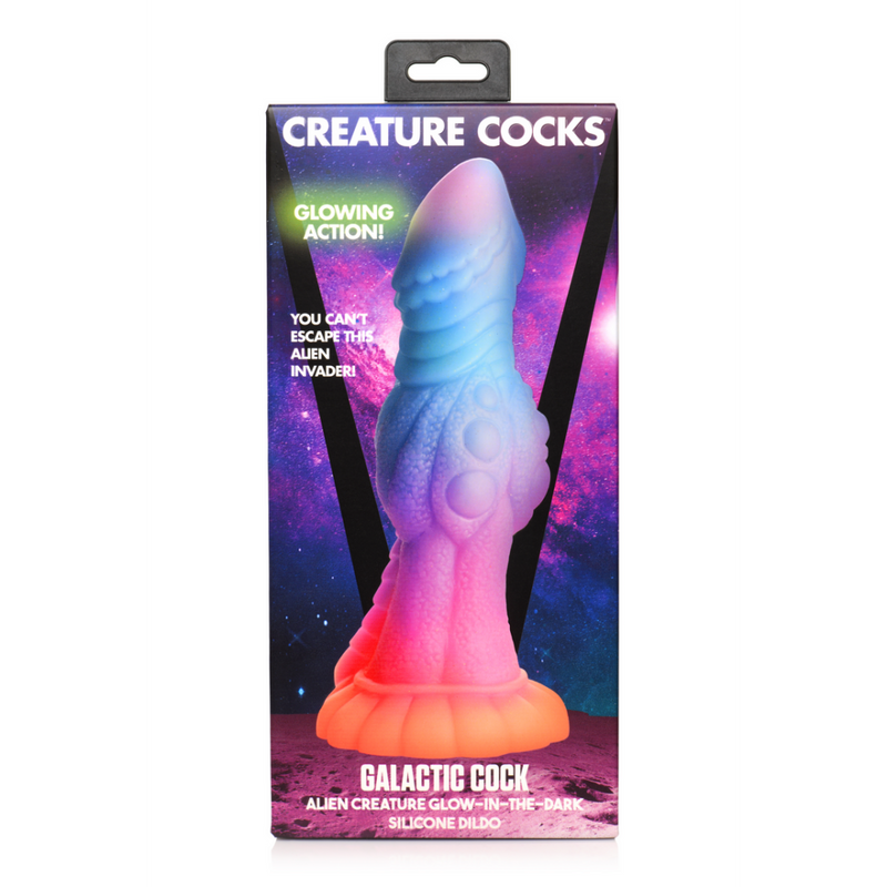 Galactic Cock - Alien Creature Glow-in-the-Dark Silicone Dildo