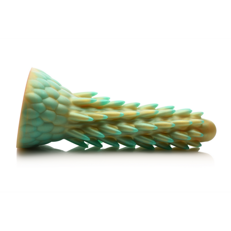 Stegosaurus - Spiky Reptile Silicone Dildo - Green