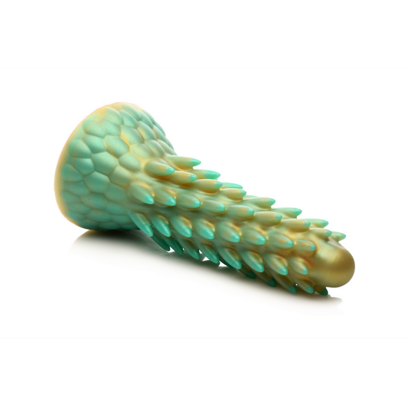 Stegosaurus - Spiky Reptile Silicone Dildo - Green