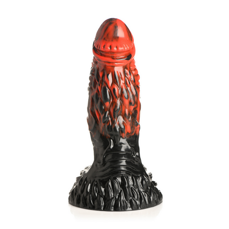 Vulcan - Silicone Dildo - Black/Red