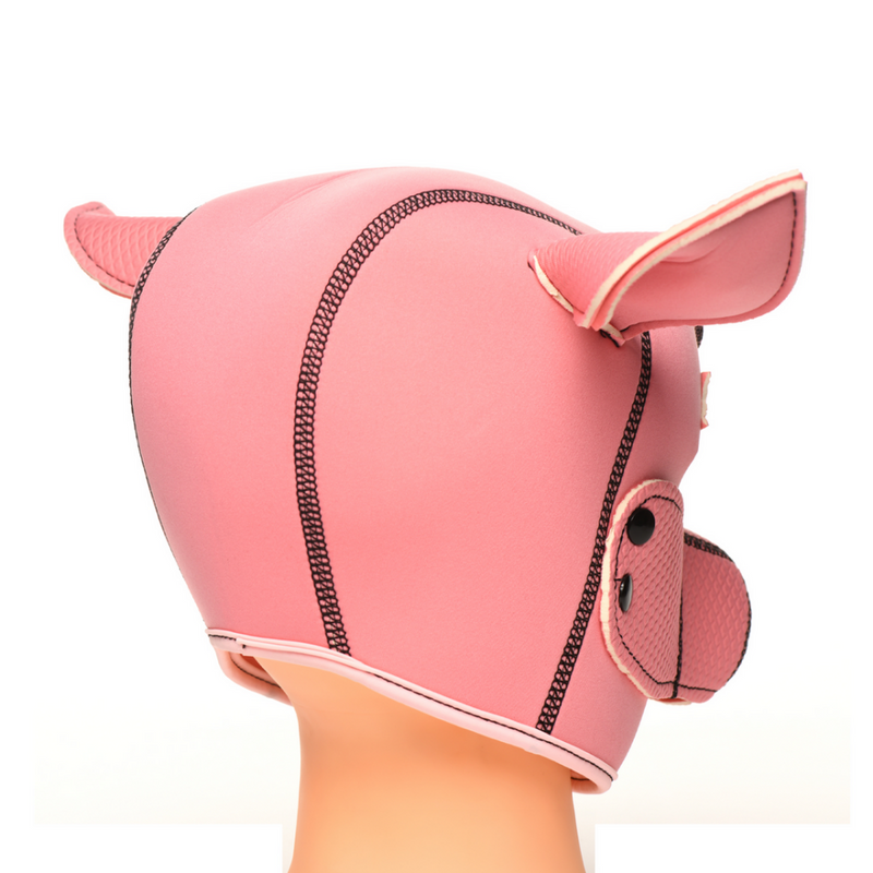 Cagoule en néoprène pour cochon - Rose