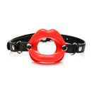Lèvres Juteuses - Gag en Silicone à Bouche Ouverte - Rouge