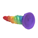 Magic Rider - Dildo en silicone licorne - Arc-en-ciel