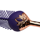 The Tickler - Fouet en silicone vibrant - Violet/Doré