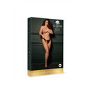 Milou - Slip en maille élastique avec entrejambe ouvert et détails dorés - Grande taille