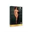 Ella - String en maille élastique avec sliders et détails dorés - Grande taille