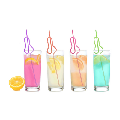 Glitterati - Silly Penis Straws - 8 Pieces