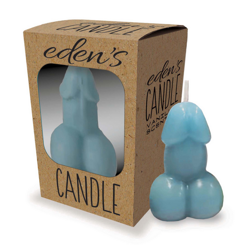 Eden’s Candle - Vanilla Scented Penis - Blue