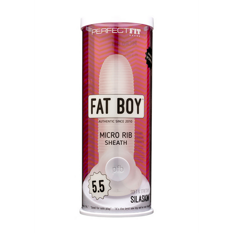 Fat Boy Micro Ribbed Sheath - Dildo - 6 / 14 cm