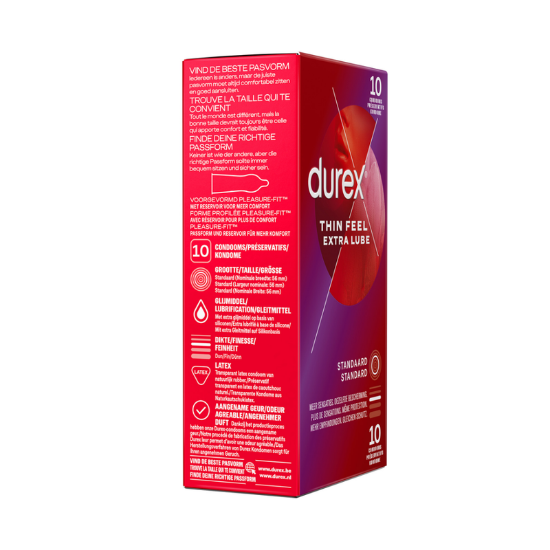 Thin Feel Extra Lube - Condoms - 10 Pieces