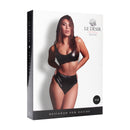 Vixen - Ensemble Crop Brillant - Taille Unique - Noir