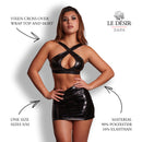 Vixen - Haut et jupe croisés - Taille unique - Noir