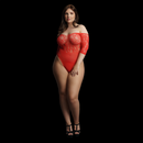 Presents Body à Manches Dénudées en Strass - Grande Taille