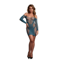 Robe Mini en Maille à Manches Longues - Taille Unique