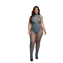 Bodystocking en résille et dentelle - Taille Reine