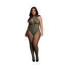 Bodystocking en résille et dentelle - Taille Reine