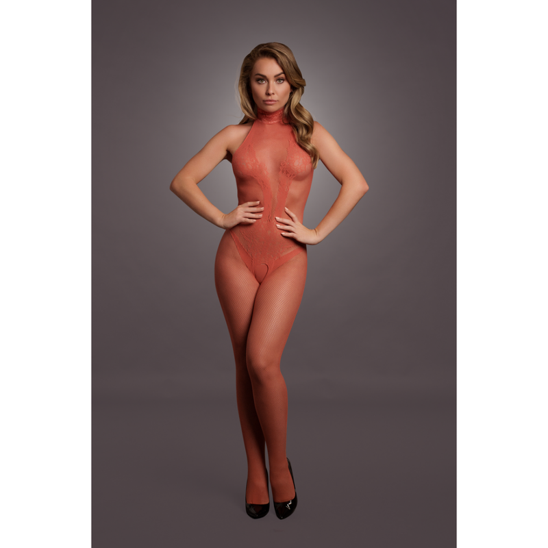 Fishnet and Lace Bodystocking - One Size