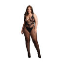 Bodystocking avec Lignes Accentuees - OSX - Noir